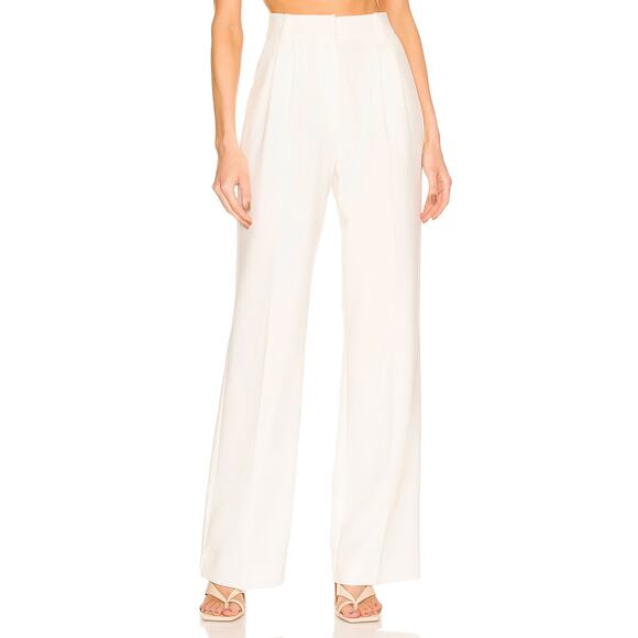 Favorite Daughter Pants - Favorite Daughter The Favorite Pants Trousers High Rise Wide Leg Ivory Size 2